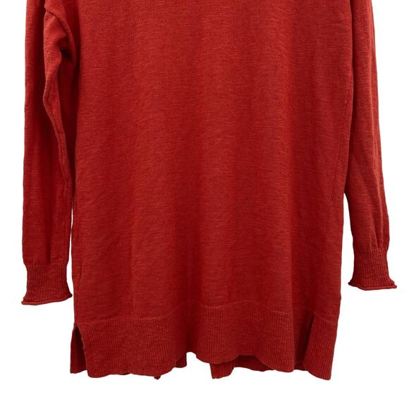 Madewell Bradley Open Front Knit Cardigan in Red Orange Sz XXS Boyfriend Sweater - Picture 13 of 15